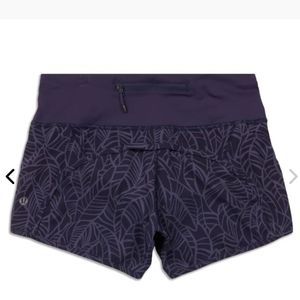 Lululemon Run Times Shorts pretty palm cadet grey/cadet blue
